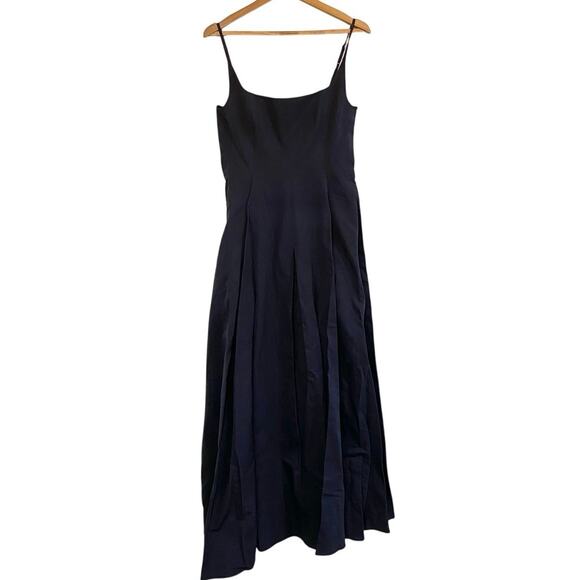 Staud Joli Maxi Dress In Navy Blue 0 NWT - Picture 2 of 6